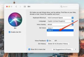 Cách thay đổi giọng nói và ngôn ngữ của Siri trên MacOS