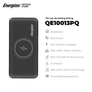 Pin sạc dự phòng Energizer 10000mAh QE10013PQ – 3 cổng sạc ra tiện lợi, tích hợp sạc nhanh – Hàng chính hãng