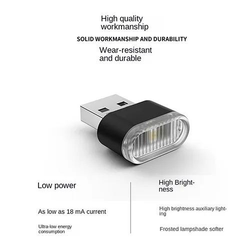 Đèn Led Usb 5V Mini 20mA Dùng Đọc Sách Và Trang Trí Xe Hơi