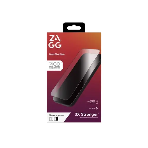 Kính cường lực ZAGG Plus Edge WT iPhone 17 Pro Max